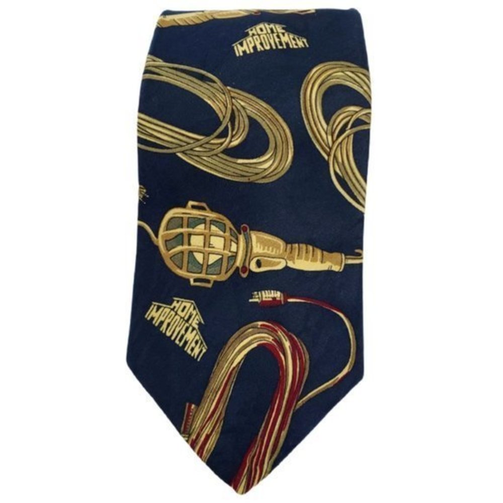 Home Improvement Tool Time Tie‎ Necktie Navy Blue Light of Tims Life